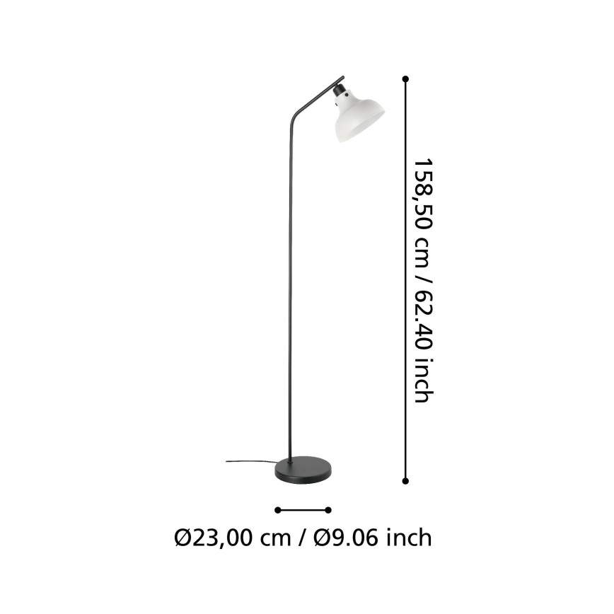 Eglo 43844 - Podna svjetiljka MATLOCK 1xE27/40W/230V