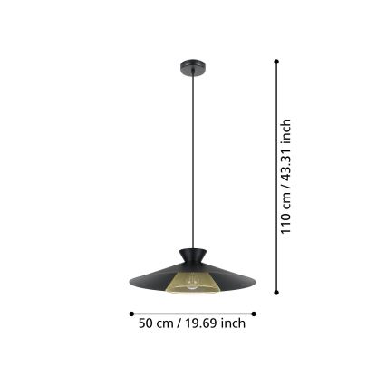 Eglo - Luster na sajli 1xE27/40W/230V