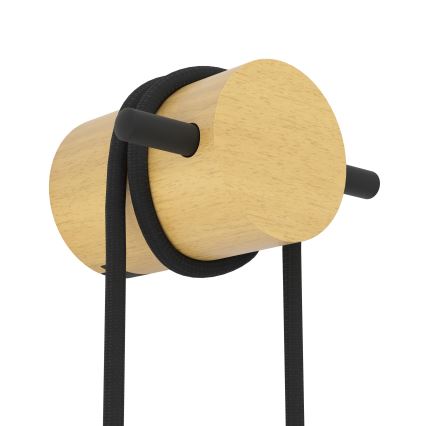 Eglo - Zidna svjetiljka 1xE27/13W/230V crna/bež