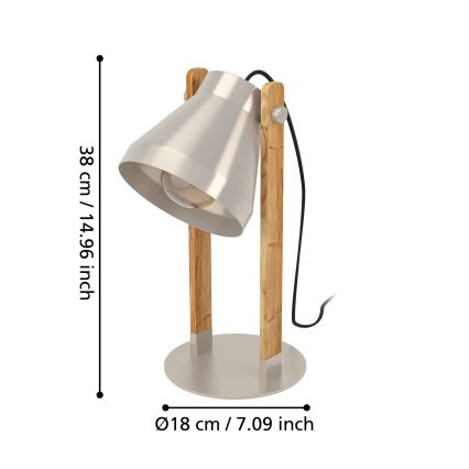 Eglo - Stolna lampa 1xE27/40W/230V