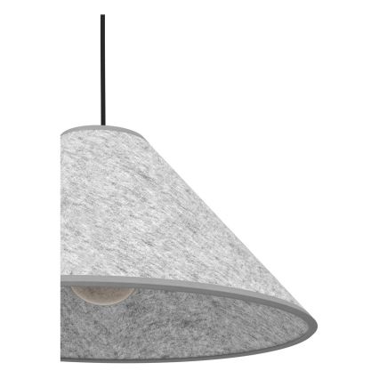 Eglo - Luster na sajli 1xE27/40W/230V siva