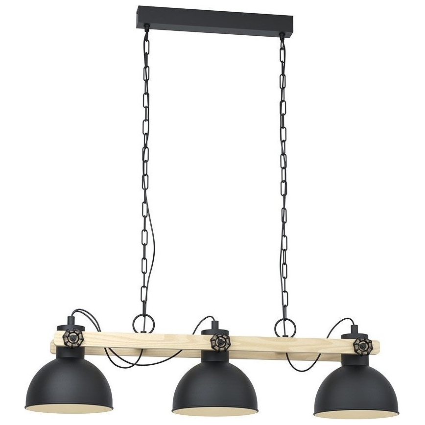 Eglo - Luster na lancu 3xE27/28W/230V