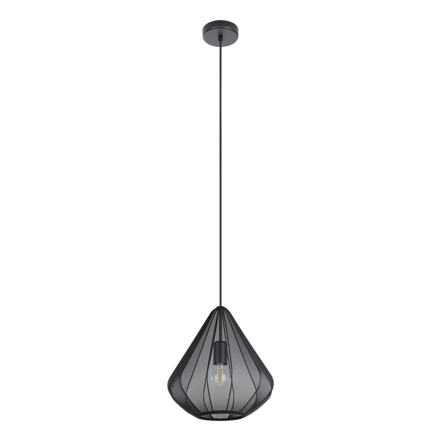 Eglo - Luster na sajli 1xE27/40W/230V pr. 33,5 cm crna