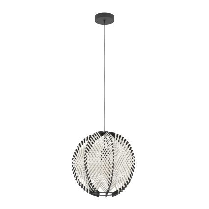 Eglo - Luster na sajli 1xE27/40W/230V pr. 40 cm bijela/crna