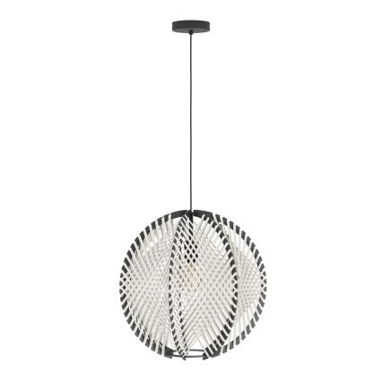 Eglo - Luster na sajli 1xE27/40W/230V pr. 48 cm bijela/crna