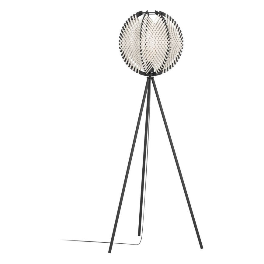 Eglo - Podna lampa 1xE27/40W/230V bijela/crna