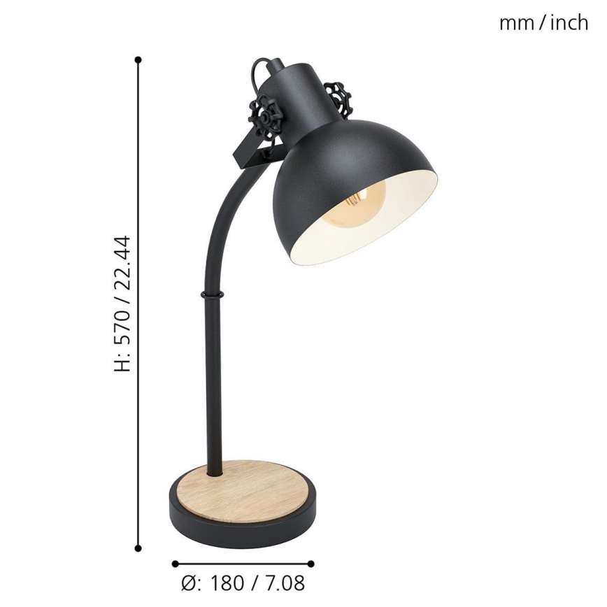 Eglo - Stolna lampa 1xE27/28W/230V - FSC certificirano