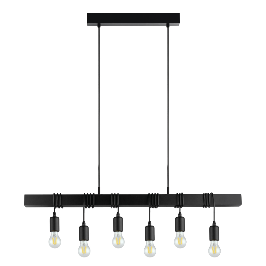 Eglo - Luster na sajli TOWNSHEND 6xE27/60W/230V