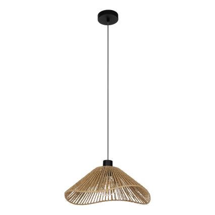 Eglo - Luster na sajli 1xE27/60W/230V smeđa
