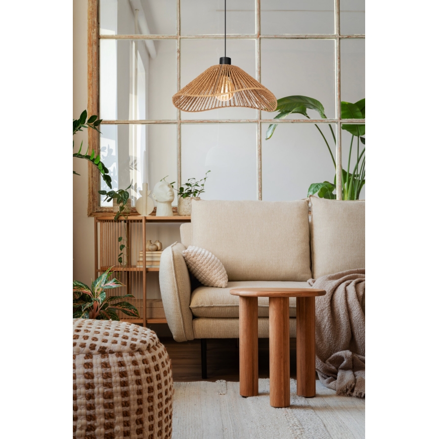 Eglo - Luster na sajli 1xE27/60W/230V smeđa
