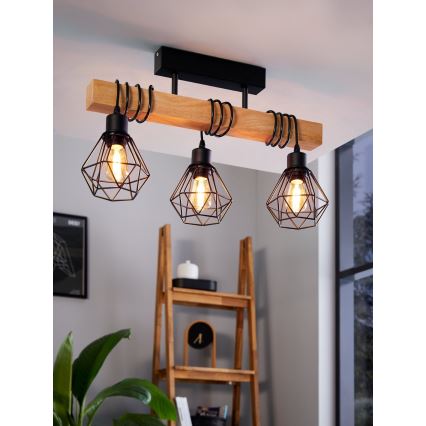 Eglo - Nadgradni luster TOWNSHEND 3xE27/60W/230V - FSC certificirano