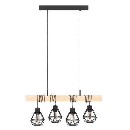 Eglo - Luster na sajli TOWNSHEND 4xE27/60W/230V
