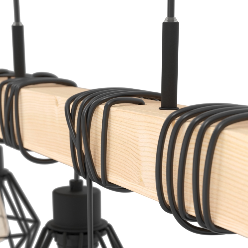 Eglo - Luster na sajli TOWNSHEND 6xE27/60W/230V - FSC certificirano