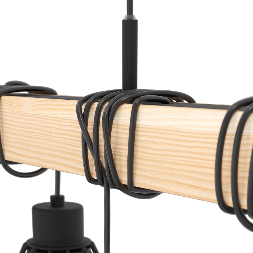 Eglo - Luster na sajli TOWNSHEND 9xE27/60W/230V - FSC certificirano