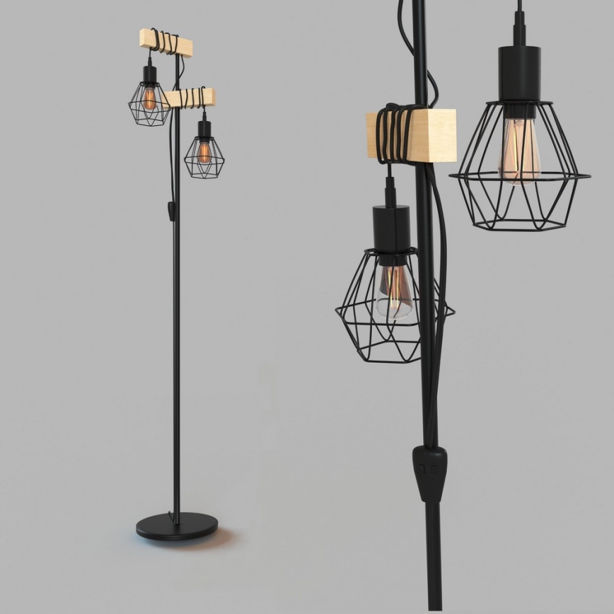 Eglo - Podna lampa TOWNSHEND 2xE27/60W/230V