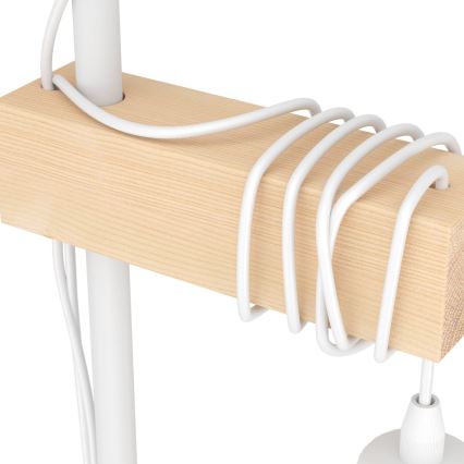 Eglo 44083 - Podna lampa TOWNSHEND 2xE27/10W/230V bijela