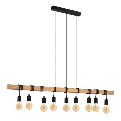 Eglo - Luster na sajli TOWNSHEND 9xE27/60W/230V