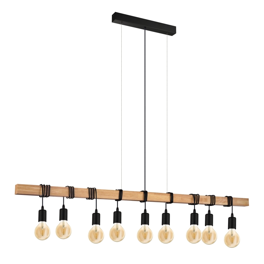 Eglo - Luster na sajli TOWNSHEND 9xE27/60W/230V