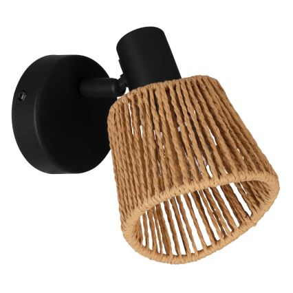 Eglo - Zidni spot 1xE14/10W/230V crna/bež