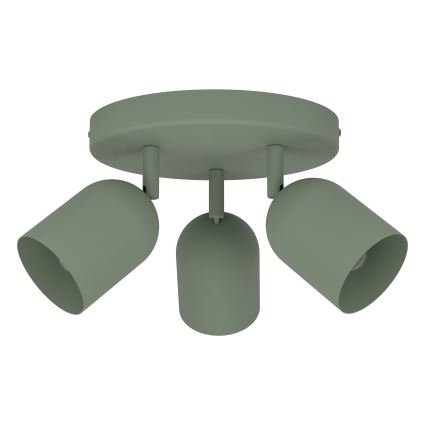 Eglo - Točkasto svjetlo 3xE14/40W/230V pr. 25 cm zeleno
