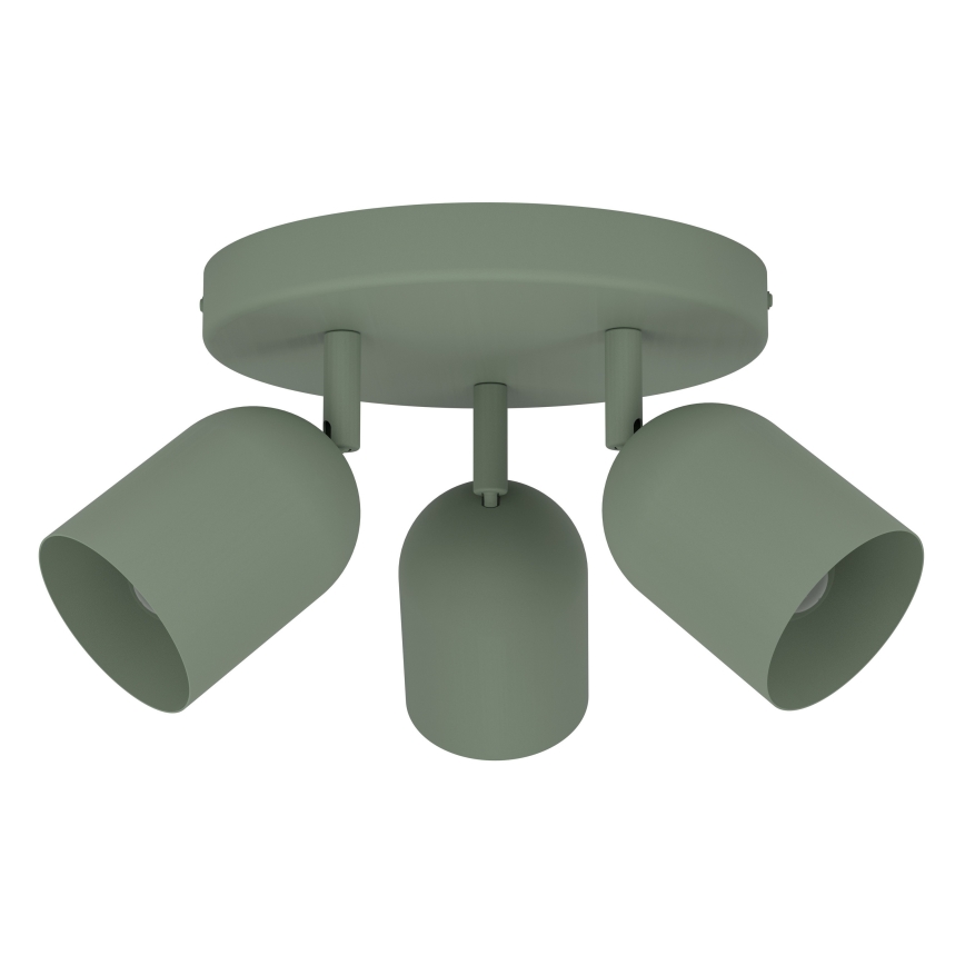Eglo - Točkasto svjetlo 3xE14/40W/230V pr. 25 cm zeleno