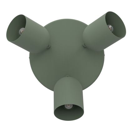 Eglo - Točkasto svjetlo 3xE14/40W/230V pr. 25 cm zeleno