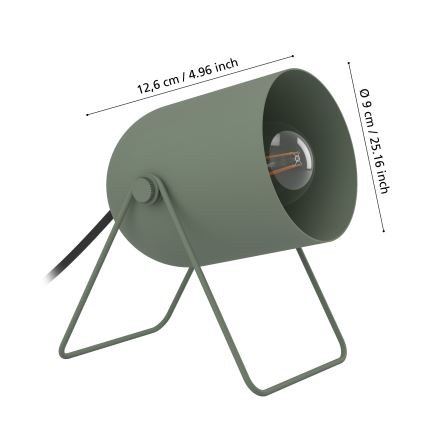 Eglo - Stolna lampa 1xE14/8W/230V zelena