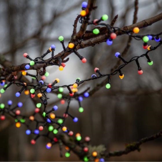 Eglo 472-53 - LED Vanjske božićne lampice BERRY MINI 700xLED/8 funkcija 14m multicolor IP44