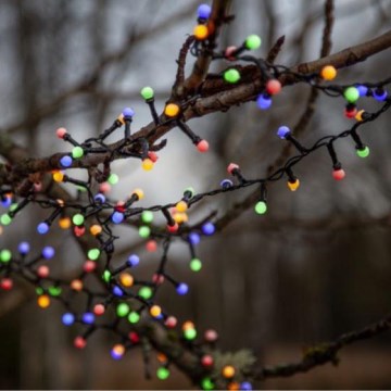 Eglo 472-53 - LED vanjski božićni svjetlosni niz BERRY MINI 700xLED/8 funkcija 19m višebojan IP44