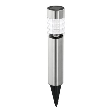 Eglo 48581 - Solar lampu sa LED senzorom/0,06W/1,2V 100 mAh IP44 mat krom