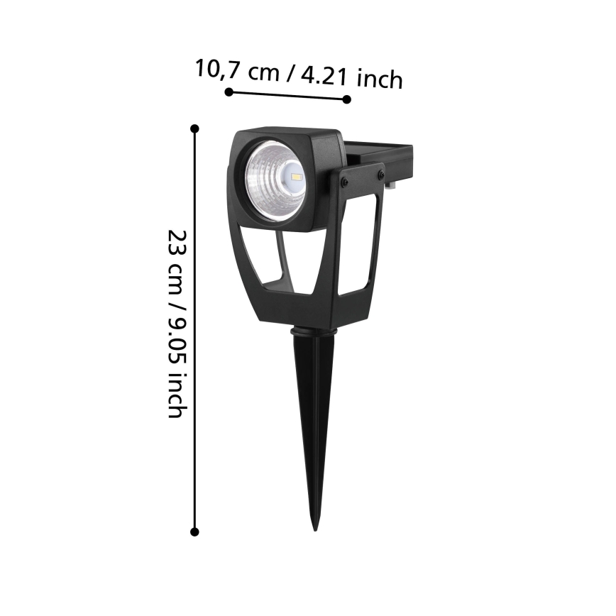 Eglo 48719 - LED Solarni reflektor SOLAR 1xLED/0,1W/3,2V 1000 mAh IP44
