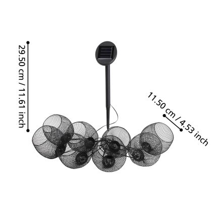 Eglo 48964 - LED solarni lanac 8xLED/3m 600 mAh IP44