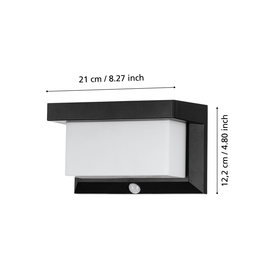 Eglo - LED Solarna zidna svjetiljka sa senzorom LED/3,84W/3,7V 2000 mAh IP44