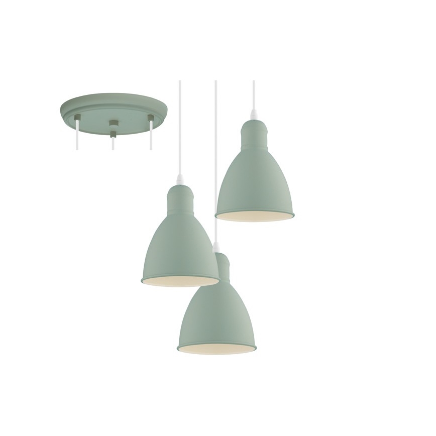 EGLO 49095 - Luster na sajli PRIDDY-P 3xE27/60W/230V