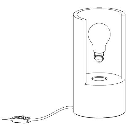 Eglo 49111 - Stolna lampa LYNTON 1xE27/60W/230V