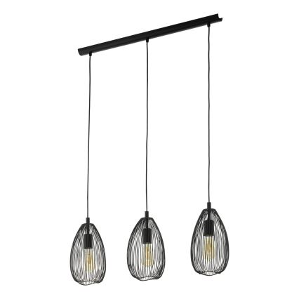 Eglo 49142 - Luster na sajli CLEVEDON 3xE27/60W/230V