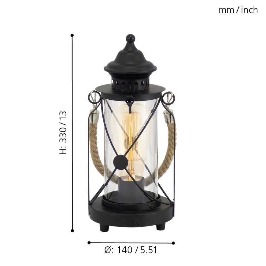 Eglo - Stolna lampa 1xE27/60W/230V