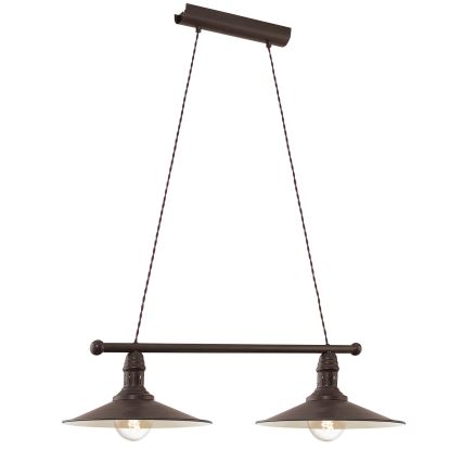 Eglo 49457 - Viseći luster na sajli STOCKBURY 2xE27/60W/230V