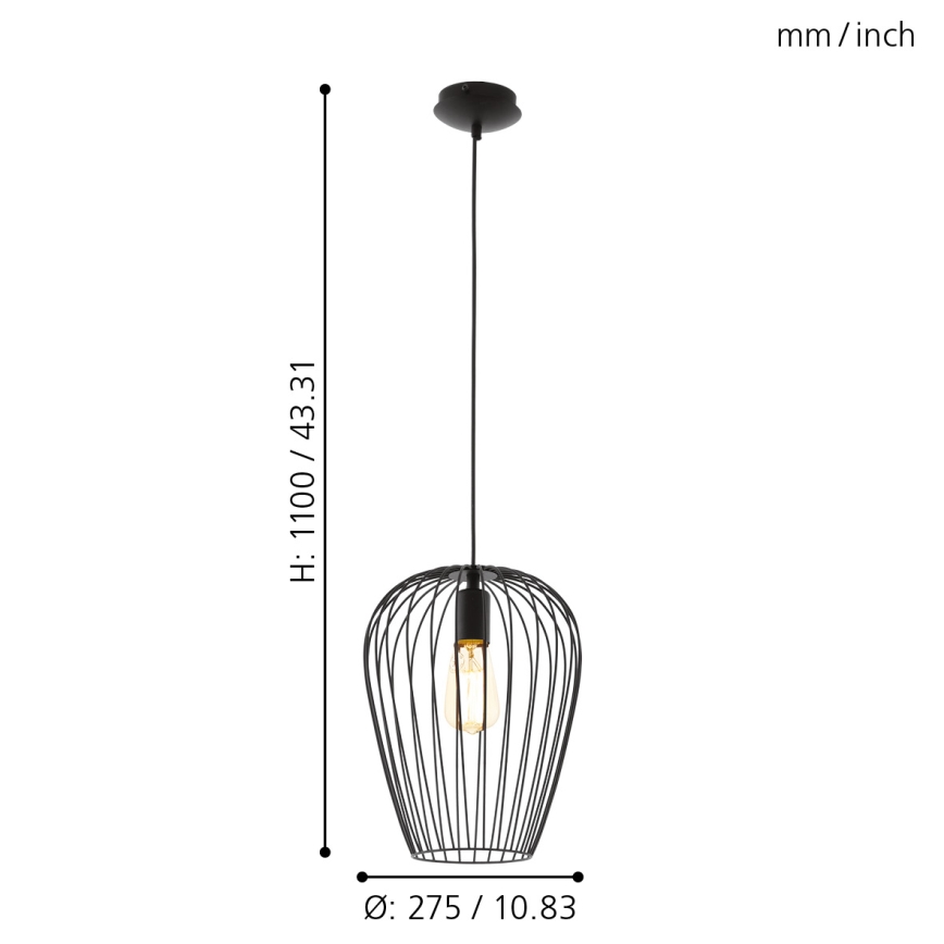 Eglo - Luster 1xE27/60W/230V
