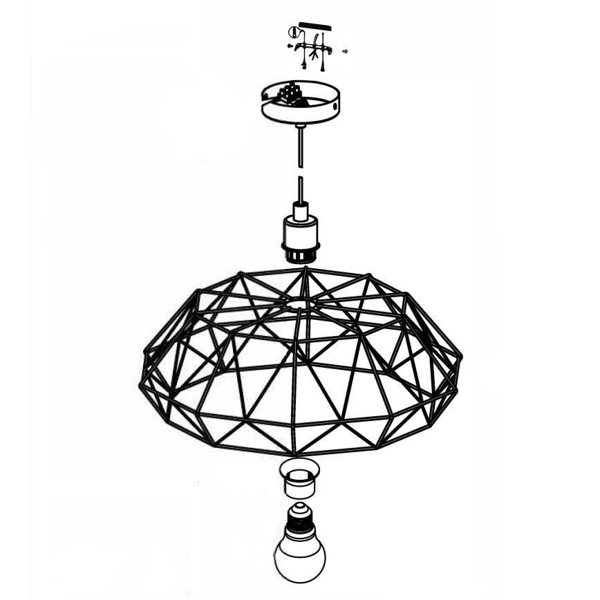 Eglo - Luster 1xE27/60W/230V