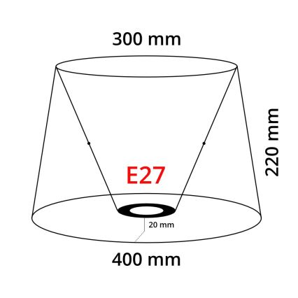 Eglo 49584 - Sjenilo VINTAGE E27 pr.40 cm