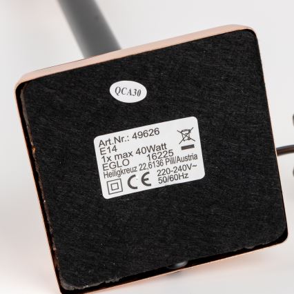 Eglo 49626 - Stalak za lampu TRUNGLE 1xE14/40W/230V