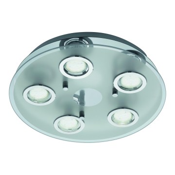 Eglo 54563 - LED stropna svjetiljka 5xGU10/3W/230V sjajni krom
