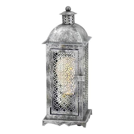Eglo 54617 - LED Stolna lampa 1xE27/4W/230V 3000K srebrna