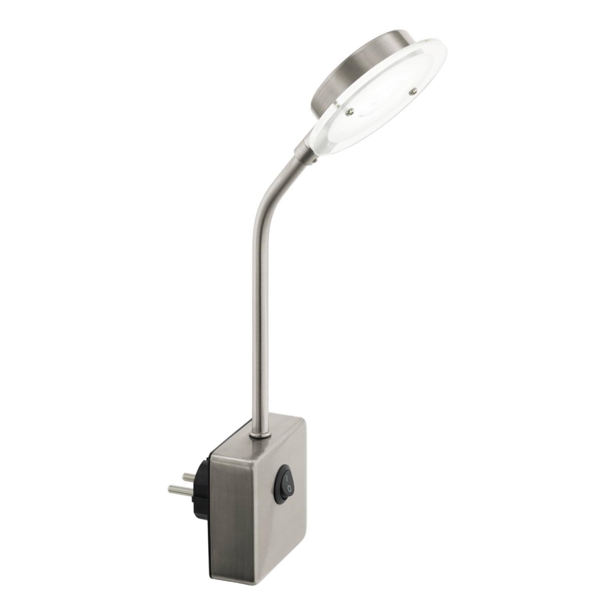 Eglo 54649 - LED Svjetiljka za utičnicu LED/4,5W/230V 3000K mat krom