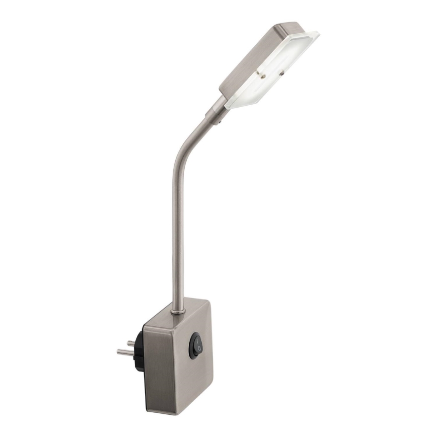 Eglo 54651 - LED Svjetiljka za utičnicu LED/4,5W/230V 3000K mat krom