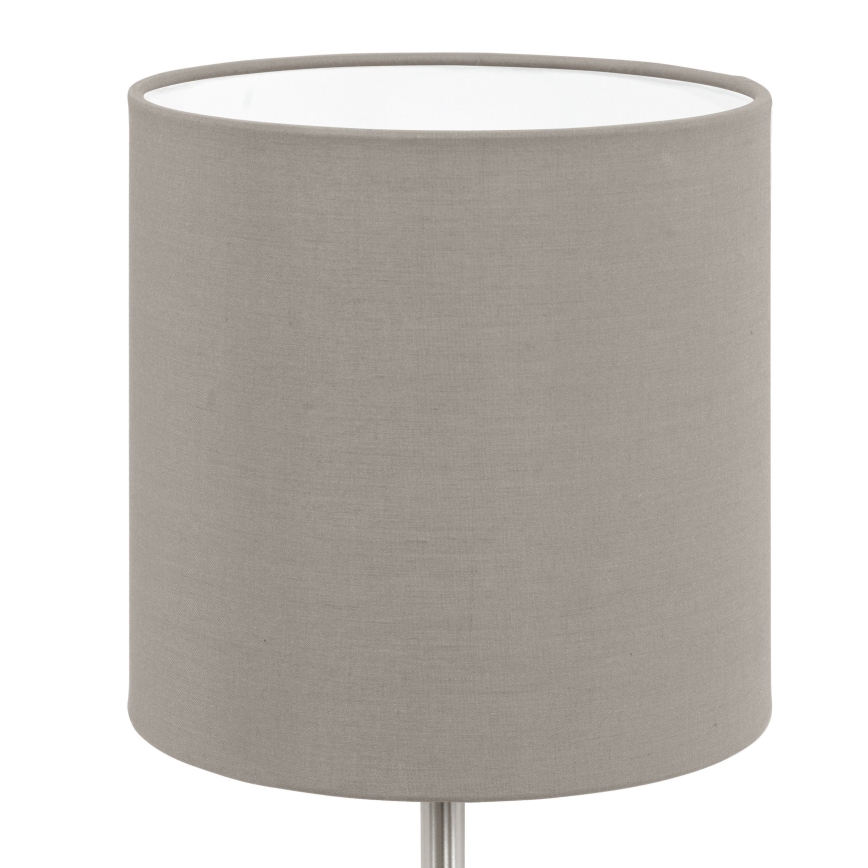 Eglo 54745 - Stolna lampa ANADIA 1xE14/40W/230V taupe/mat krom