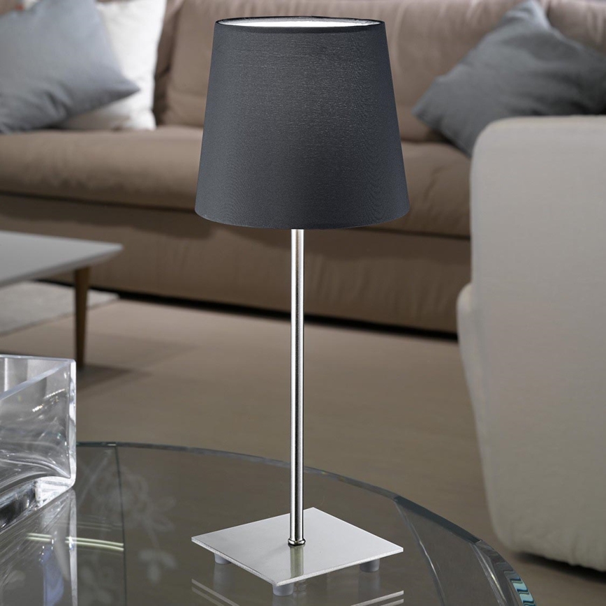 Eglo 54906 - LED Stolna lampa 1xE14/6W/230V siva/mat krom
