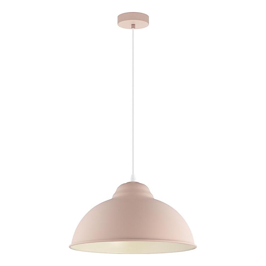 Eglo 54964 - Luster na sajli TRURO-P 1xE27/60W/230V ružičasta
