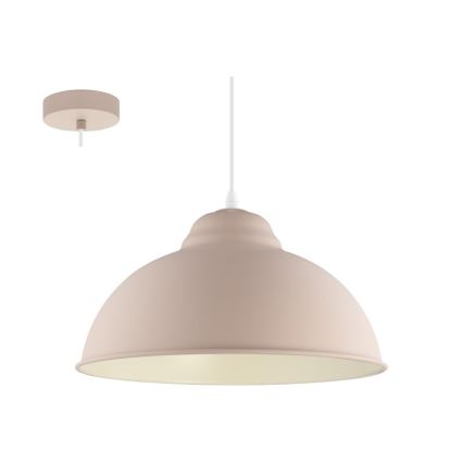 Eglo 54964 - Luster na sajli TRURO-P 1xE27/60W/230V ružičasta
